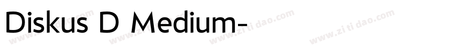 Diskus D Medium字体转换